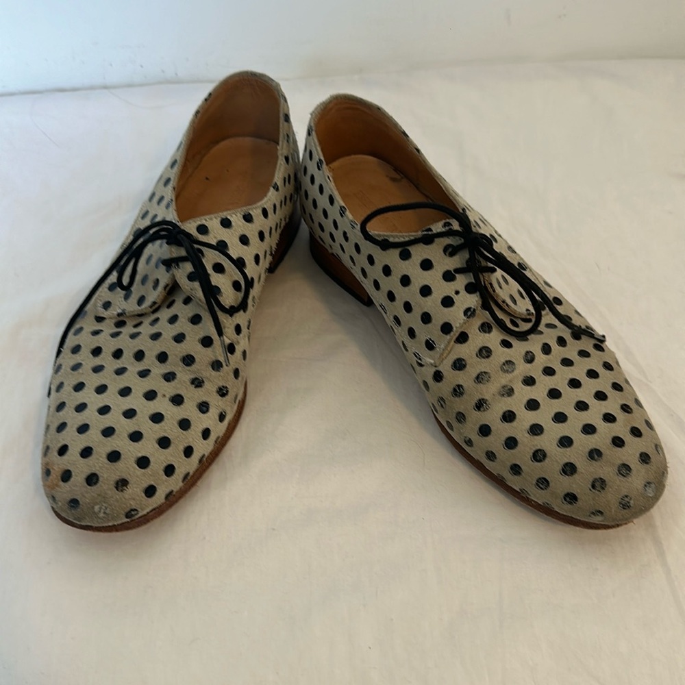 Dieppa retrepo polka dot simple cali leather Oxford. Size 7.